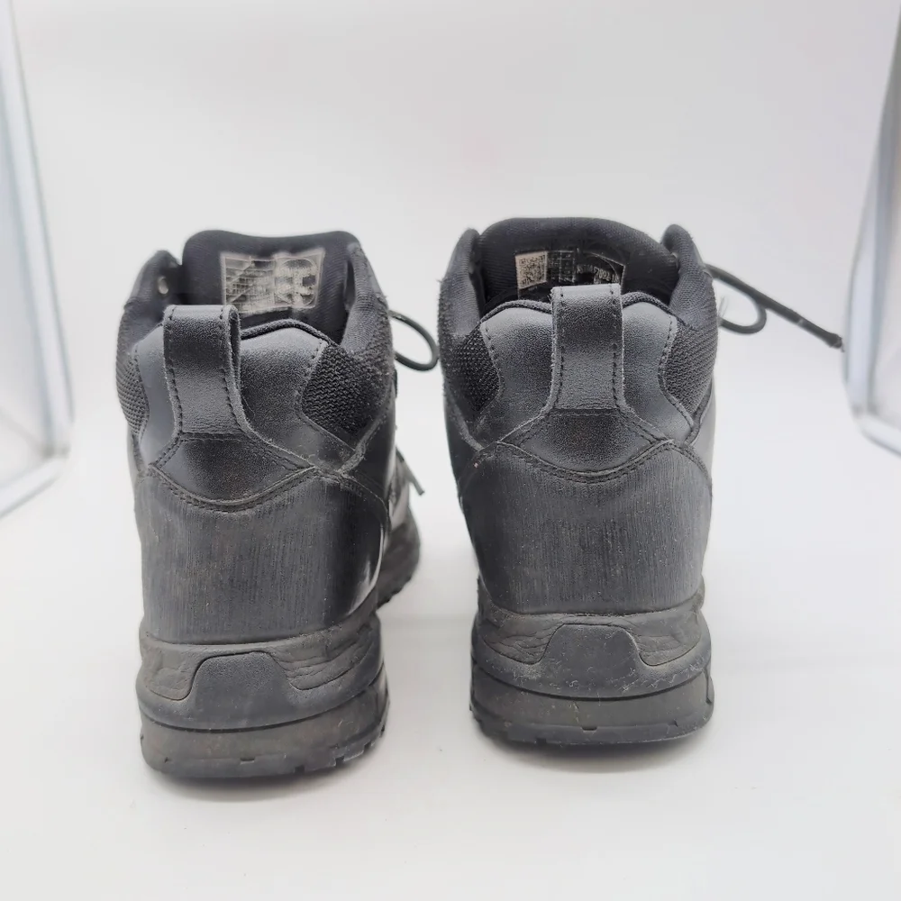 Black Leather Unisex Work Boots M 7 W 8.5 Ace 69238 Voyager